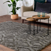Atmacha Home & Living Rug Harrison Charcoal Rug Shaggy Rug