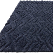 Atmacha Home & Living Rug Harrison Navy Rug Shaggy Rug