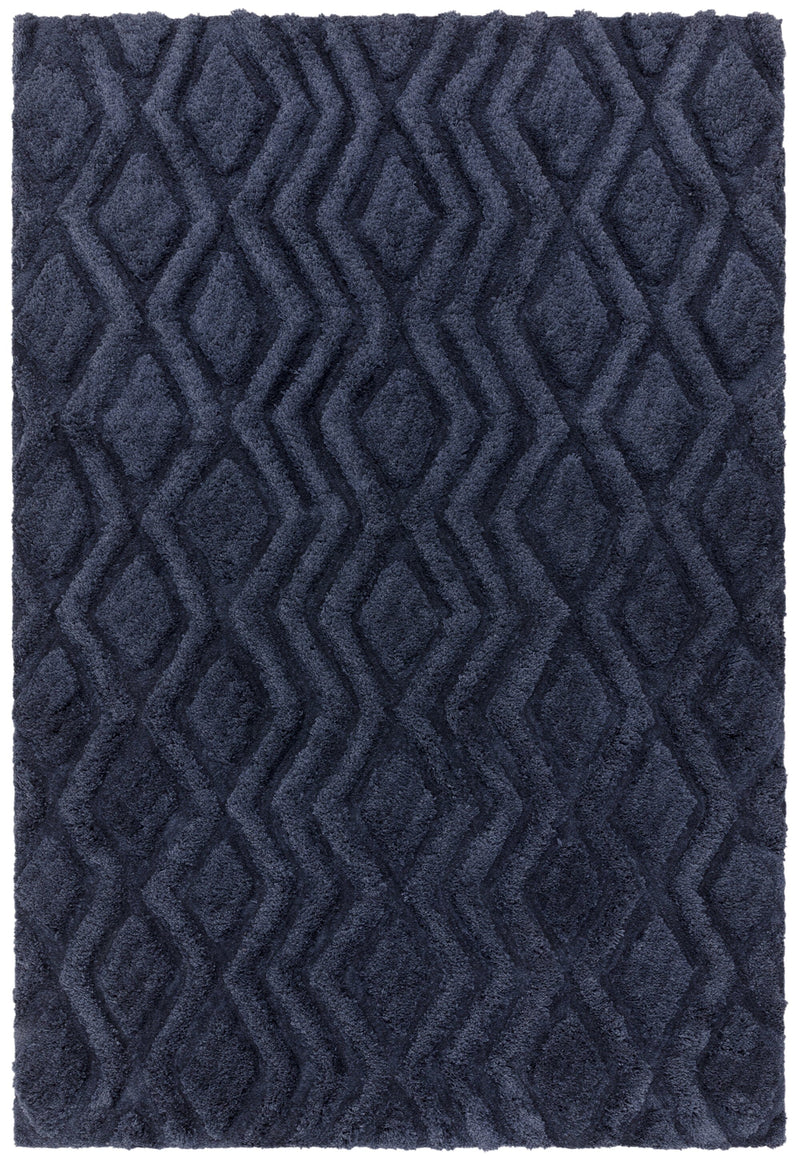 Atmacha Home & Living Rug Harrison Navy Rug Shaggy Rug