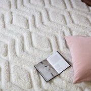 Atmacha Home & Living Rug Harrison Off White Rug Shaggy Rug