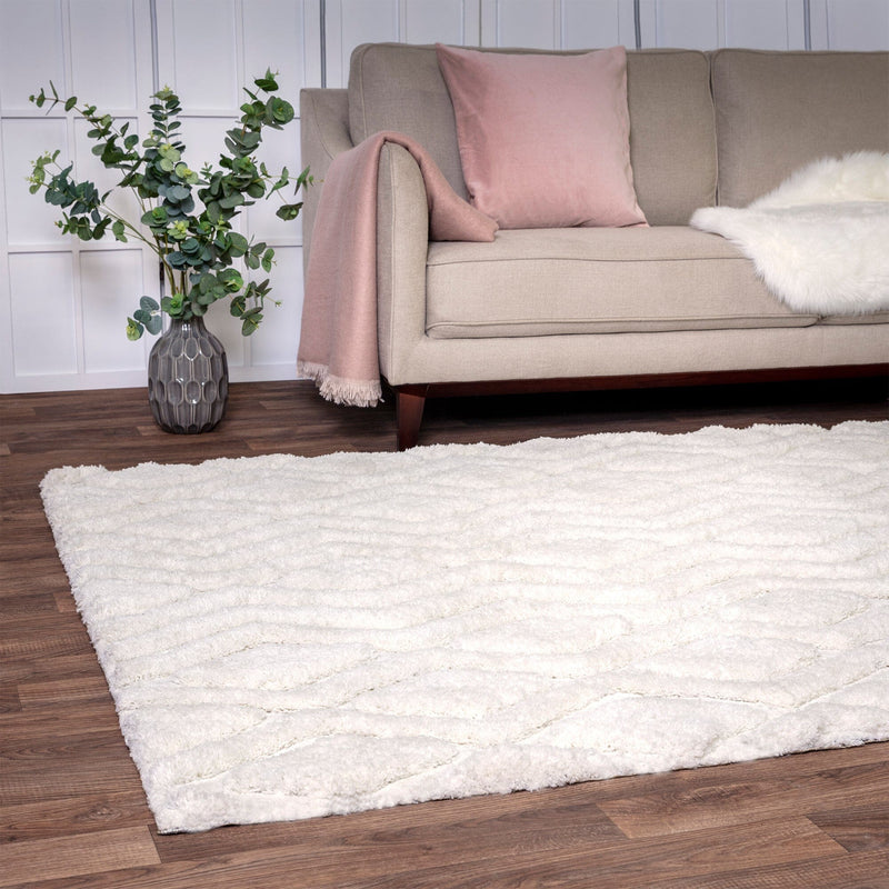 Atmacha Home & Living Rug Harrison Off White Rug Shaggy Rug