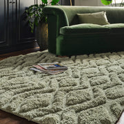 Atmacha Home & Living Rug Harrison Sage Rug Shaggy Rug