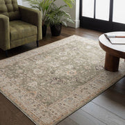 Atmacha Home & Living Rug Heriz Ornate Green - Beige/Natural - Classic Rug