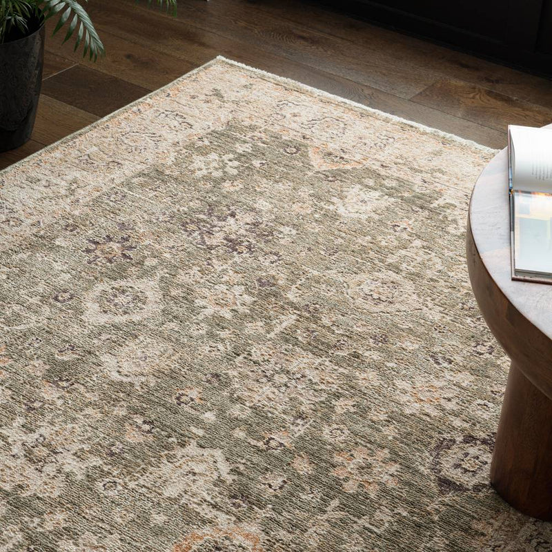 Atmacha Home & Living Rug Heriz Ornate Green - Beige/Natural - Classic Rug