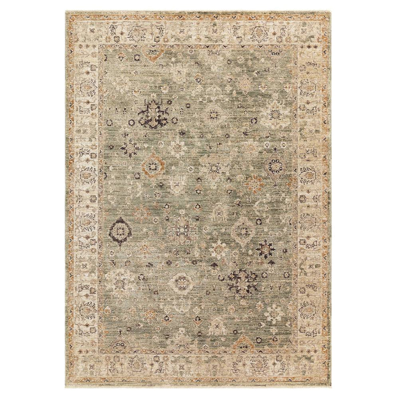 Atmacha Home & Living Rug Heriz Ornate Green - Beige/Natural - Classic Rug