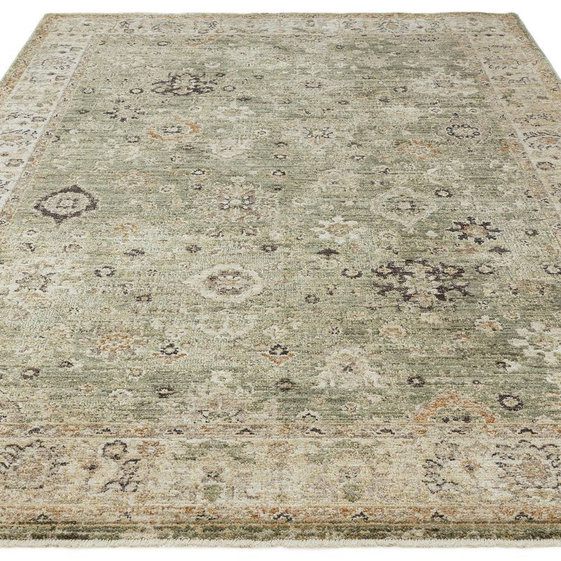 Atmacha Home & Living Rug Heriz Ornate Green - Beige/Natural - Classic Rug