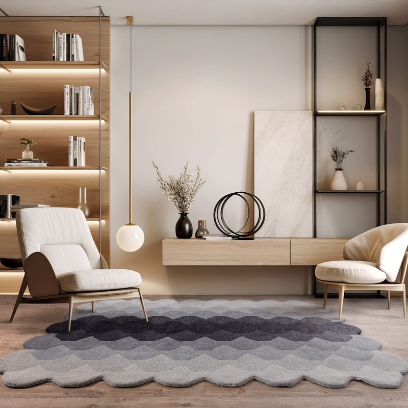 Atmacha Home & Living Rug Hive Charcoal Modern Rug