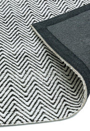 Atmacha Home & Living Rug Ives Black/White Flatweave Rug