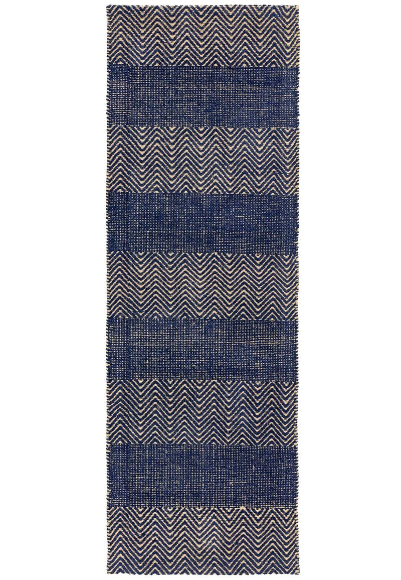 Atmacha Home & Living Rug Ives Navy Blue Flatweave Rug