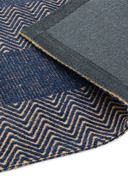 Atmacha Home & Living Rug Ives Navy Blue Flatweave Rug