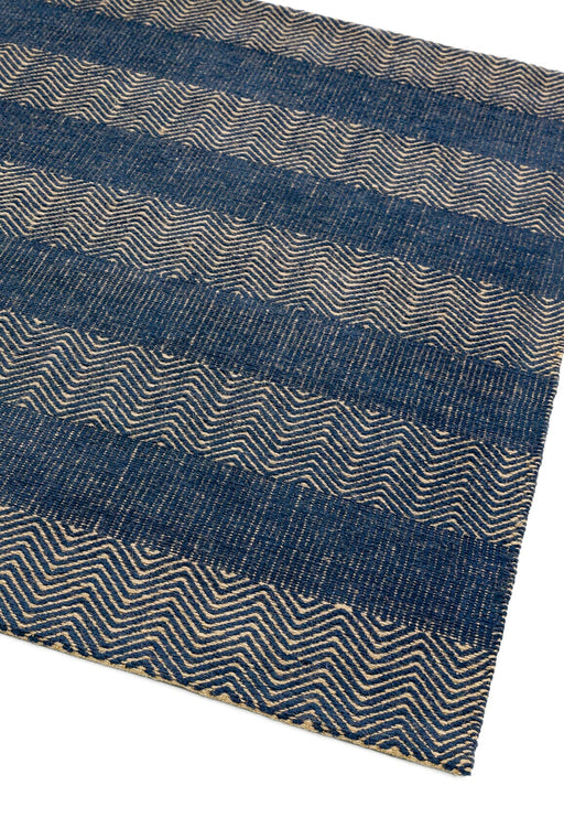 Atmacha Home & Living Rug Ives Navy Blue Flatweave Rug