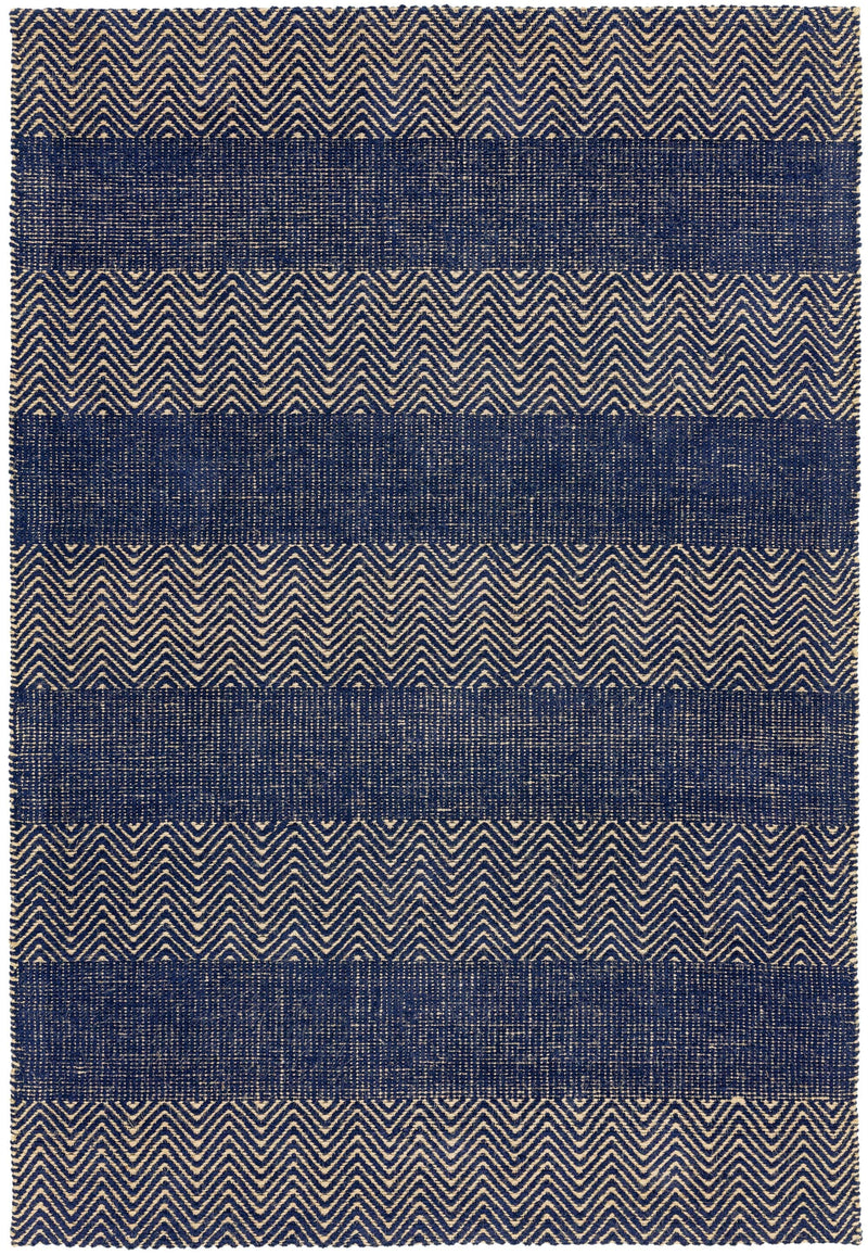 Atmacha Home & Living Rug Ives Navy Blue Flatweave Rug