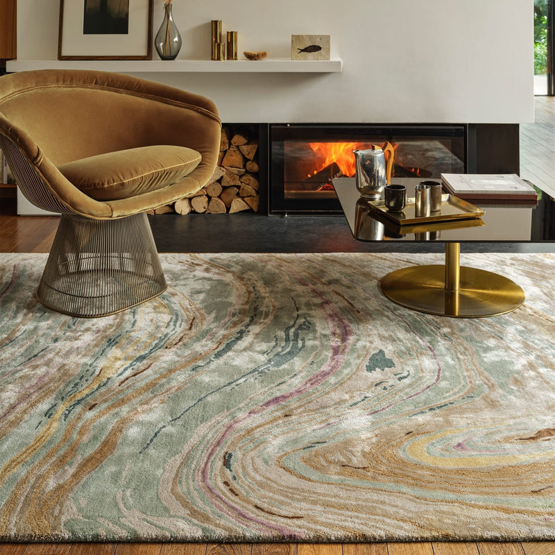 Atmacha Home & Living Rug Katherine Carnaby Tuscany Abalone Marble Rug Abstract Rug