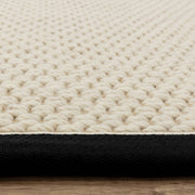 Atmacha Home & Living Rug Korra Double Loop Charcoal Cream - Beige/Natural - Flatweave Rug