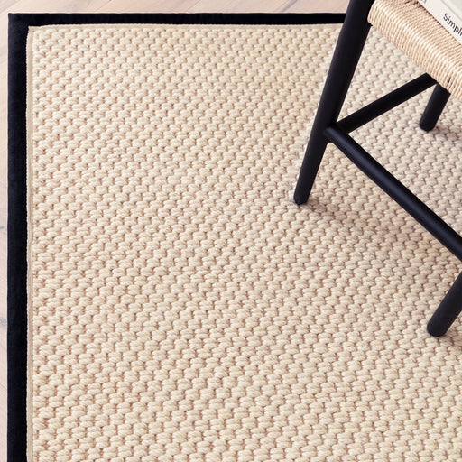 Atmacha Home & Living Rug Korra Double Loop Charcoal Cream - Beige/Natural - Flatweave Rug