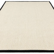 Atmacha Home & Living Rug Korra Double Loop Charcoal Cream - Beige/Natural - Flatweave Rug