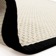 Atmacha Home & Living Rug Korra Double Loop Charcoal Cream - Beige/Natural - Flatweave Rug