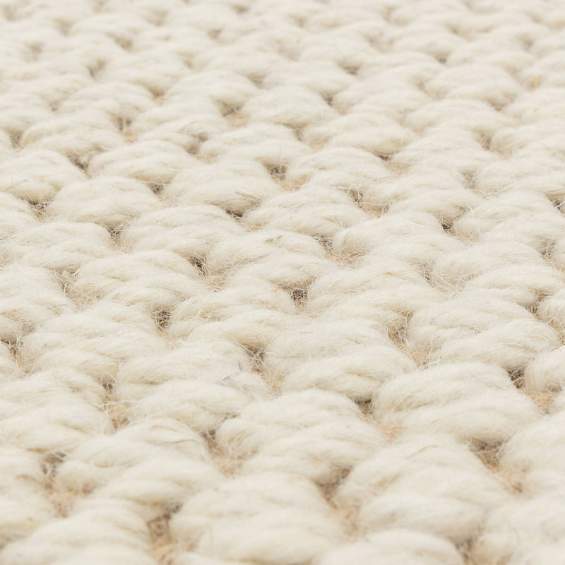 Atmacha Home & Living Rug Korra Double Loop Cream Linen - Beige/Natural - Flatweave Rug