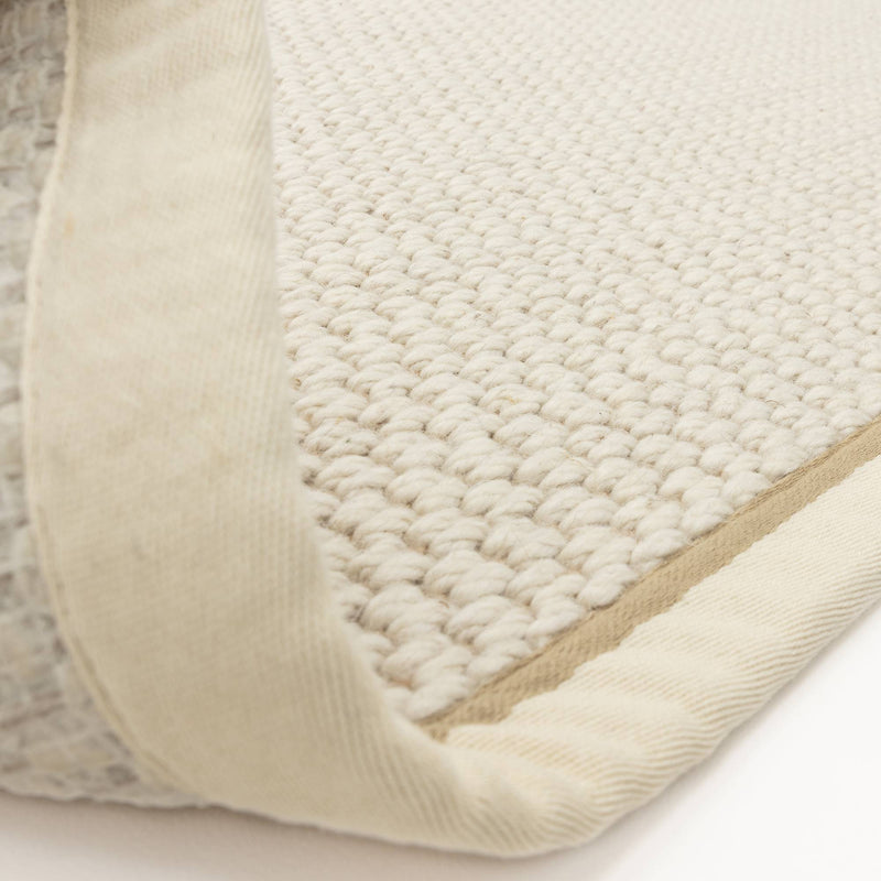Atmacha Home & Living Rug Korra Double Loop Cream Linen - Beige/Natural - Flatweave Rug