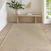 Atmacha Home & Living Rug Korra Loop Linen Cream - Beige/Natural - Flatweave Rug