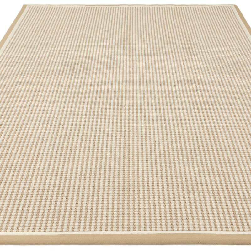 Atmacha Home & Living Rug Korra Loop Linen Cream - Beige/Natural - Flatweave Rug
