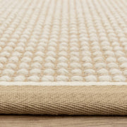Atmacha Home & Living Rug Korra Loop Linen Cream - Beige/Natural - Flatweave Rug
