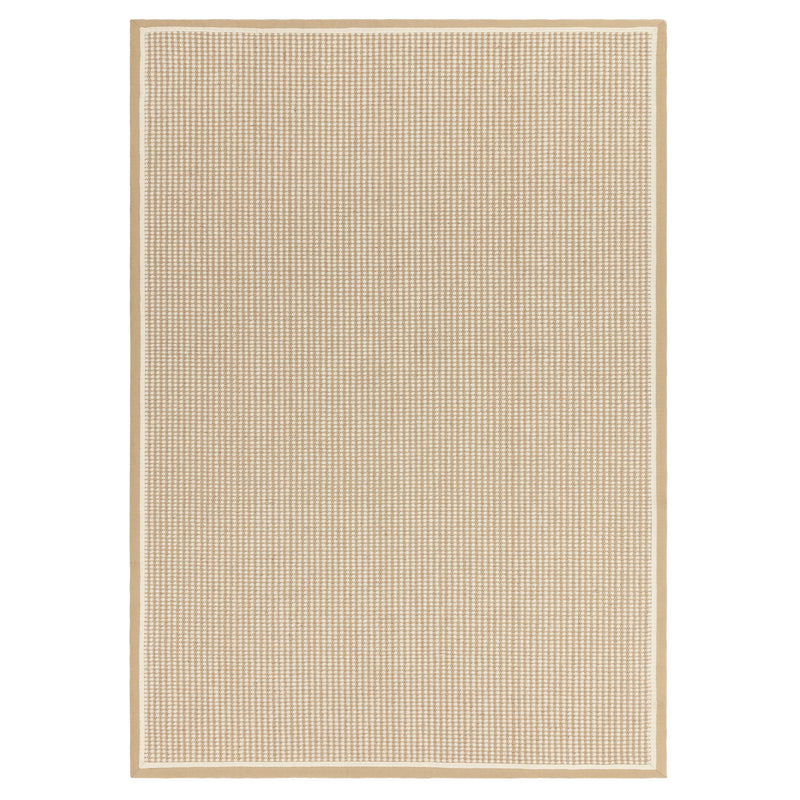 Atmacha Home & Living Rug Korra Loop Linen Cream - Beige/Natural - Flatweave Rug
