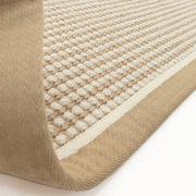 Atmacha Home & Living Rug Korra Loop Linen Cream - Beige/Natural - Flatweave Rug