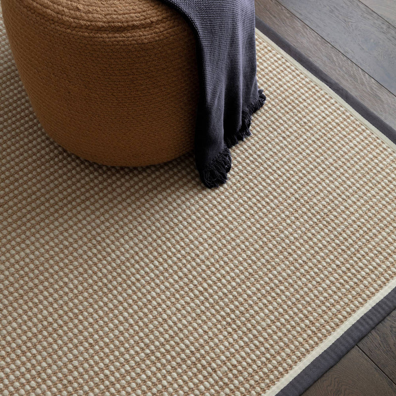 Atmacha Home & Living Rug Korra Loop Slate Cream - Beige/Natural - Flatweave Rug