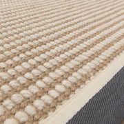 Atmacha Home & Living Rug Korra Loop Slate Cream - Beige/Natural - Flatweave Rug