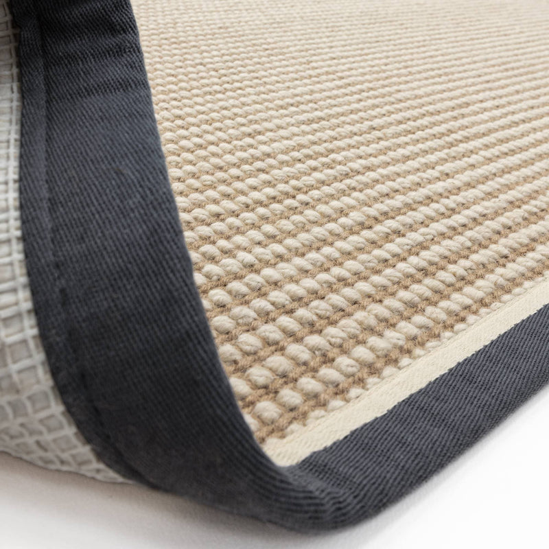 Atmacha Home & Living Rug Korra Loop Slate Cream - Beige/Natural - Flatweave Rug