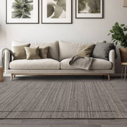Atmacha Home & Living Rug Larson Charcoal - Grey/Silver - Boho Rug