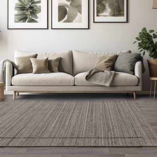 Atmacha Home & Living Rug Larson Charcoal - Grey/Silver - Boho Rug