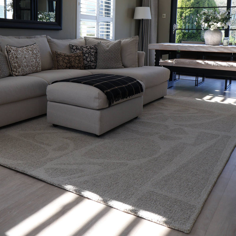 Atmacha Home & Living Rug Loxley Linen - White - Boho Rug