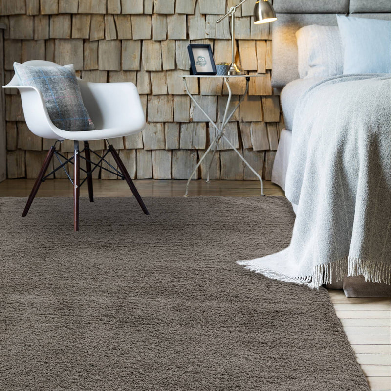 Atmacha Home & Living Rug Lulu Smoke - Grey/Silver - Shaggy Rug