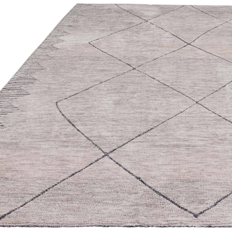 Atmacha Home & Living Rug Mason Diamond Grey - Grey/Silver - Modern Rug