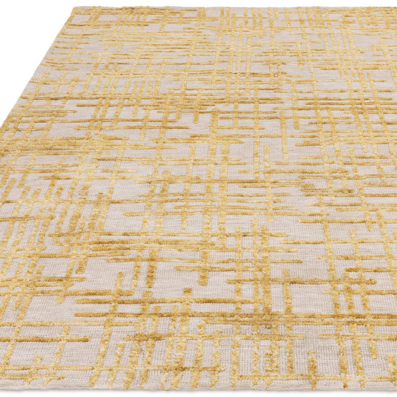 Atmacha Home & Living Rug Mason Draft - Yellow/Gold - Modern Rug