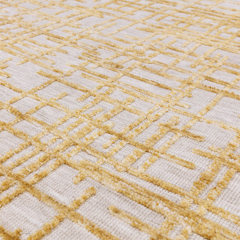 Atmacha Home & Living Rug Mason Draft - Yellow/Gold - Modern Rug