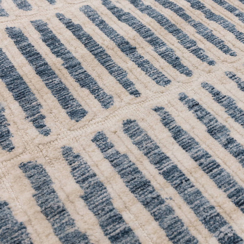 Atmacha Home & Living Rug Mason Grid - Blue - Modern Rug