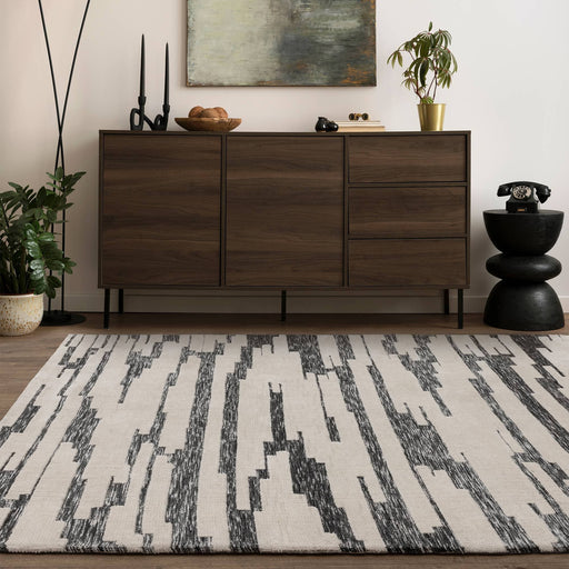 Atmacha Home & Living Rug Mason Ikat - Monochrome - Modern Rug