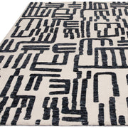 Atmacha Home & Living Rug Mason Script - Blue - Modern Rug