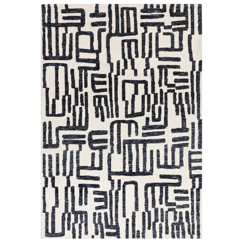 Atmacha Home & Living Rug Mason Script - Blue - Modern Rug