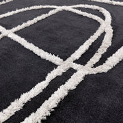 Atmacha Home & Living Rug Matrix Infinity Charcoal - Black - Modern Rug