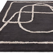 Atmacha Home & Living Rug Matrix Infinity Charcoal - Black - Modern Rug