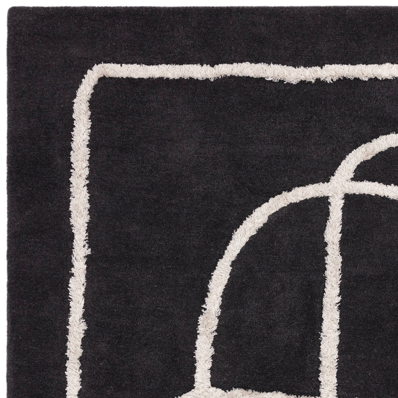 Atmacha Home & Living Rug Matrix Infinity Charcoal - Black - Modern Rug