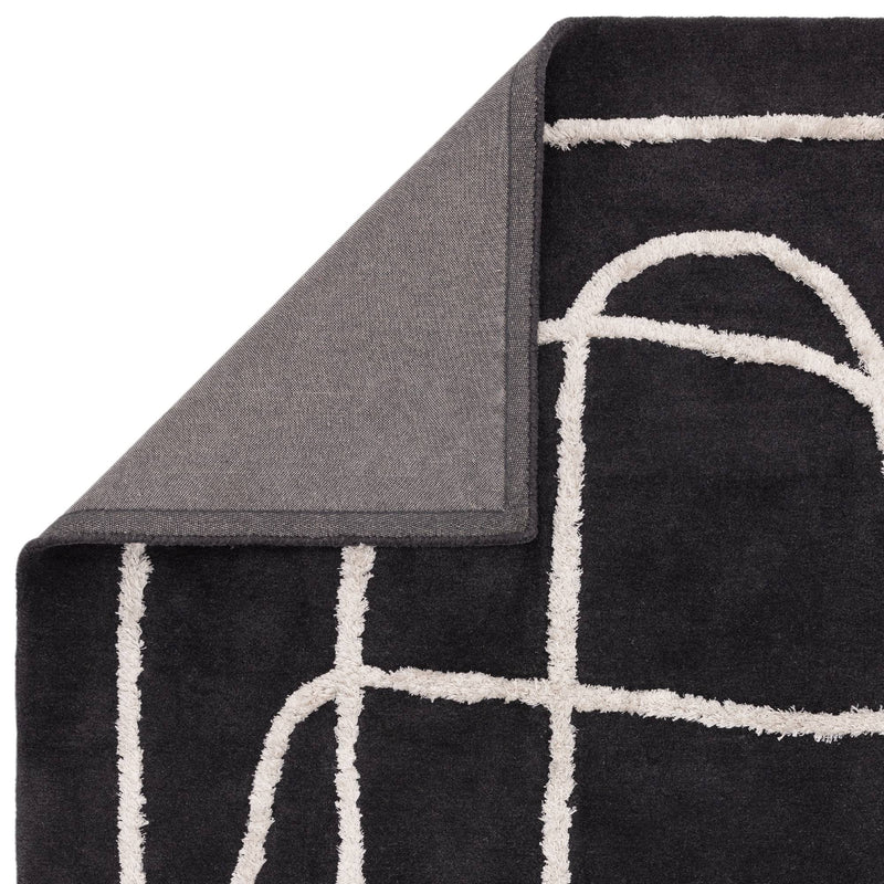 Atmacha Home & Living Rug Matrix Infinity Charcoal - Black - Modern Rug