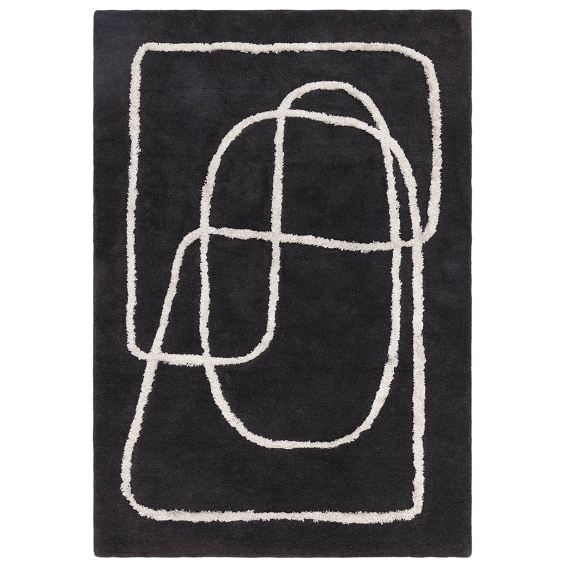 Atmacha Home & Living Rug Matrix Infinity Charcoal - Black - Modern Rug