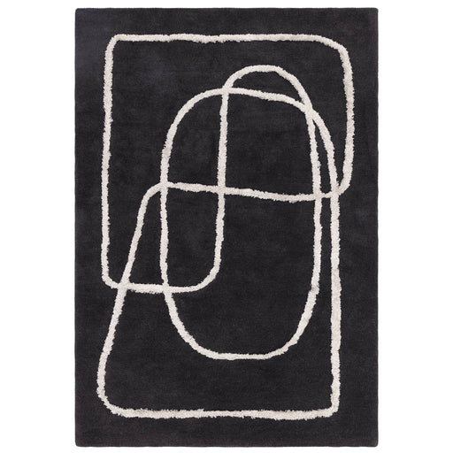 Atmacha Home & Living Rug Matrix Infinity Charcoal - Black - Modern Rug