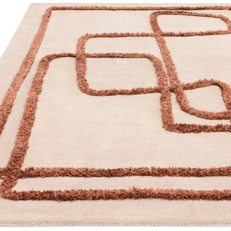 Atmacha Home & Living Rug Matrix Infinity Copper - Brown - Modern Rug