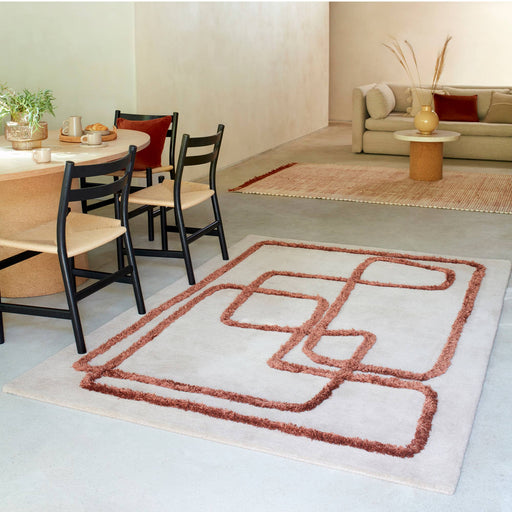 Atmacha Home & Living Rug Matrix Infinity Copper - Brown - Modern Rug